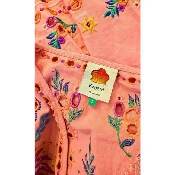 Farm Rio Richelieu Frilled Parrot Kimono Small - Picture 6 of 6